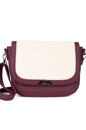 Bourgondische handtas met bont