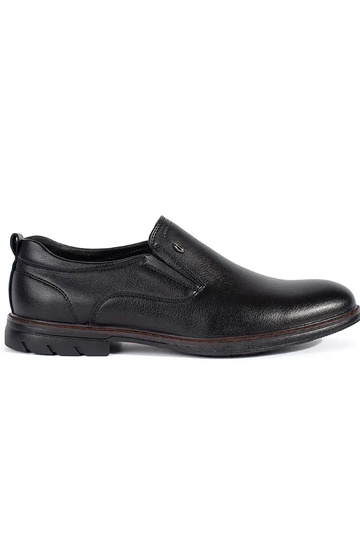 Zwarte herenslip sneakers