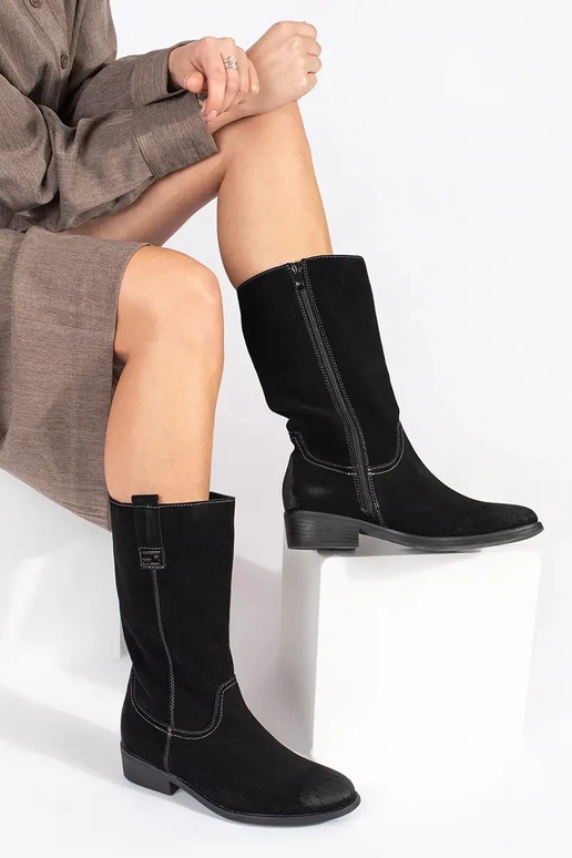 Zwarte cowboylaarzen Sergio Leone