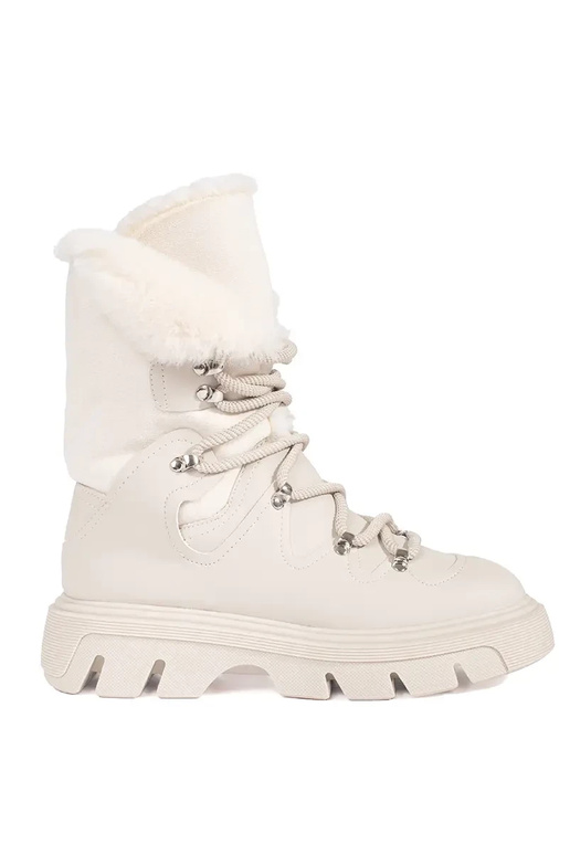beige geregen SnoInboots voor dames...