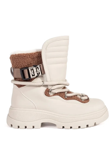beige SnoInboots voor dames...