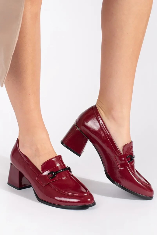 bordeaux schoenen dames mocassins op...