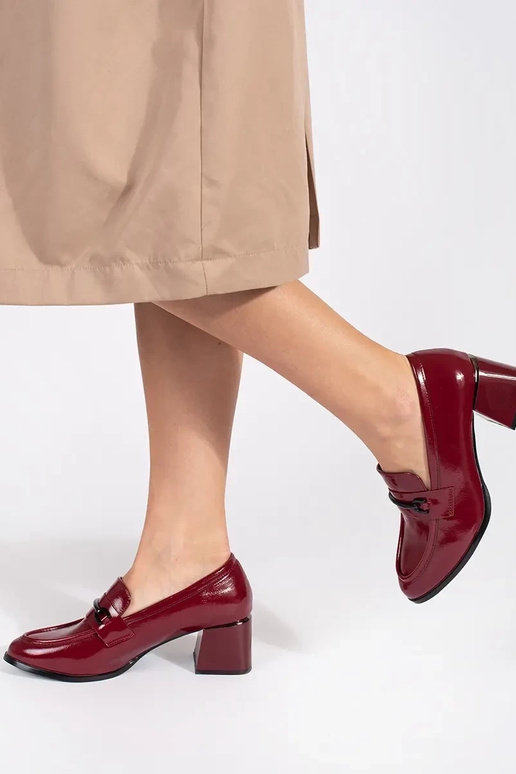 bordeaux schoenen dames mocassins op...