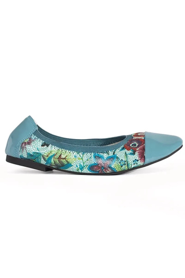 Ballerina's met lakleren neus