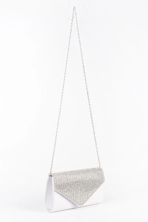zilvere kleur klein Handtas clutch...