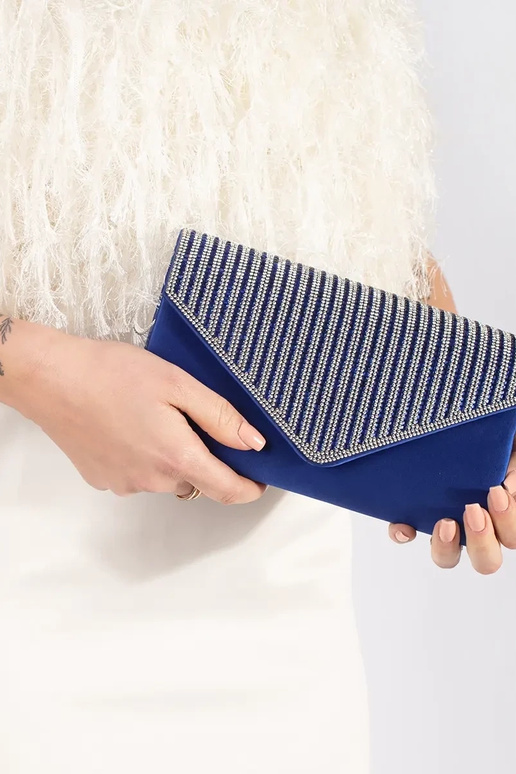 BlauIn klein Handtas clutch tas...