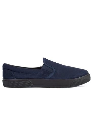 Blauwe slip-on schoenen