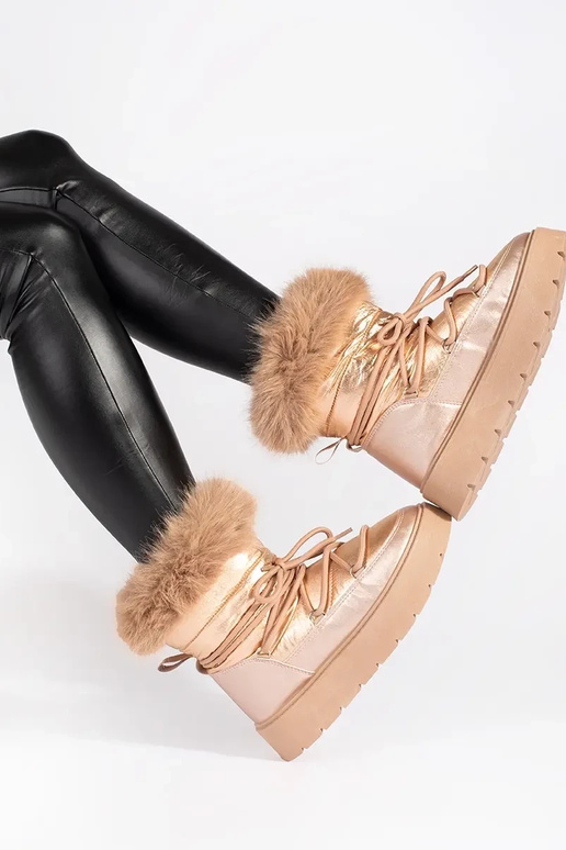 gouden kleur SnoInboots voor dames...