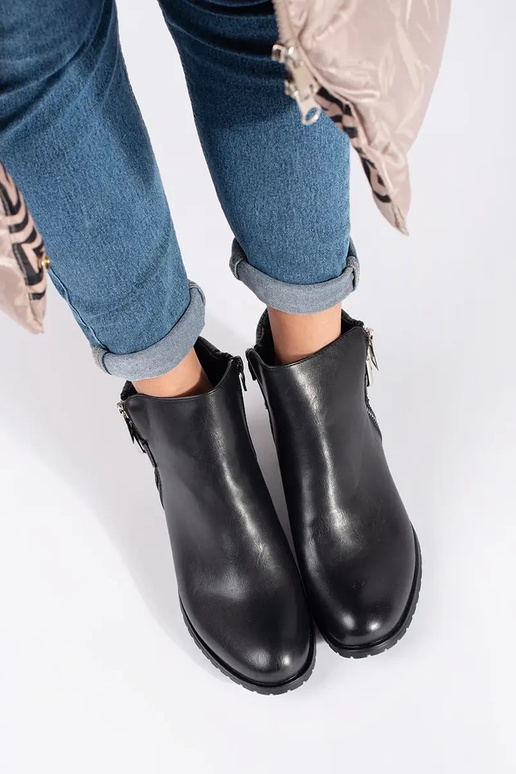 Zwarte platte schoenen voor dames