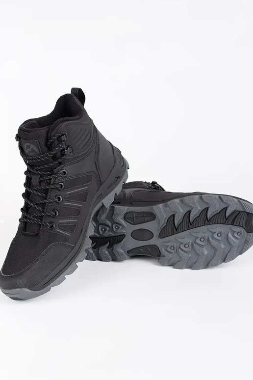 Zwarte hoge wandelschoenen voor heren