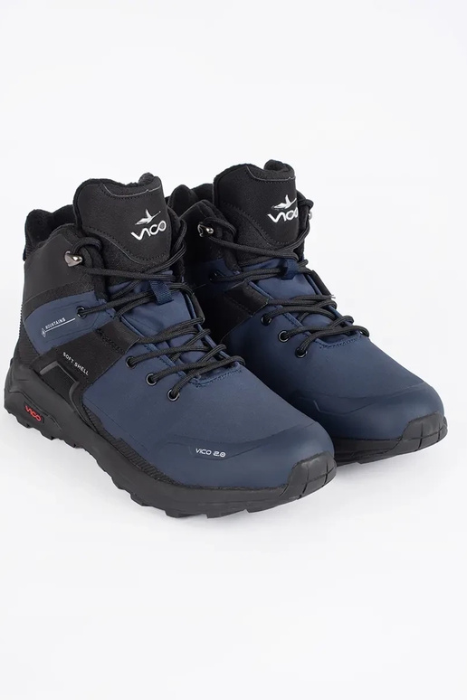 Zwarte en blauwe heren trekking schoenen Zwarte en blauwe heren trekking schoenen