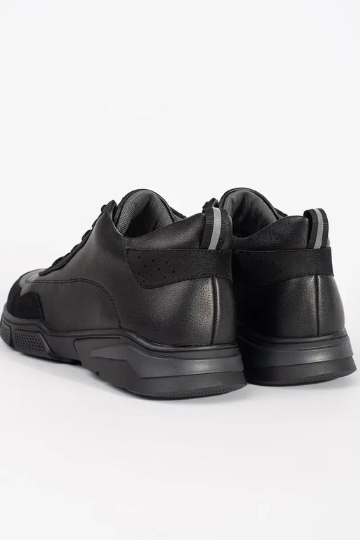 Zwarte herenlaarzen met veters Zwarte herenlaarzen met veters