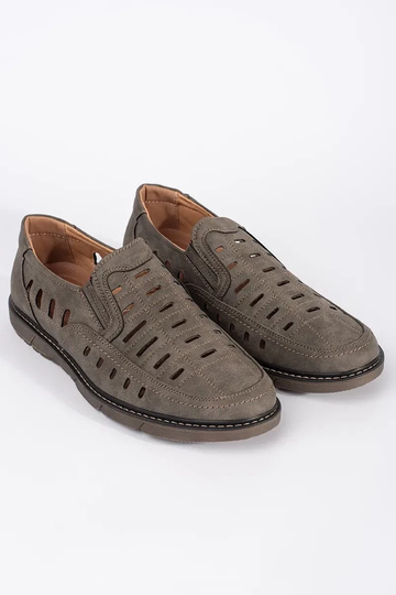Bruine heren open mocassins 2