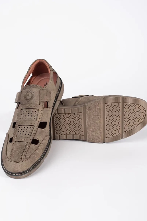 Zwarte heren sandalen