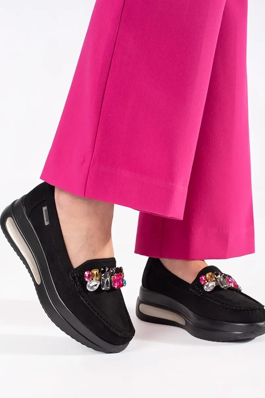 Zandkleurige instappers met...