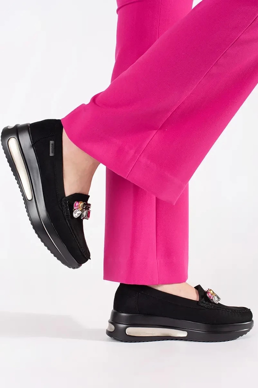 Zandkleurige instappers met...