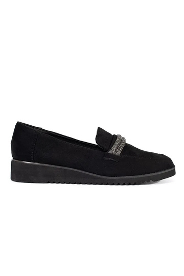 Zwarte suède mocassins