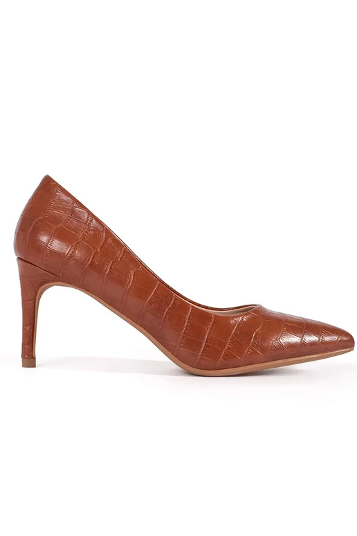 Bruine kleuren hakken op hak