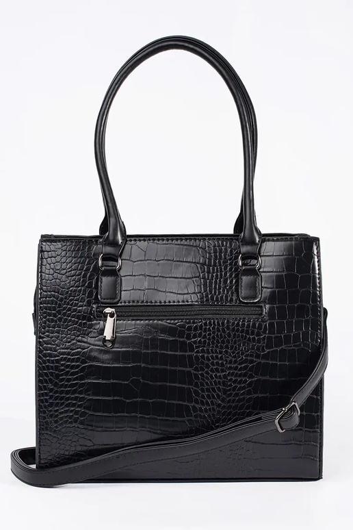 Zwarte schoudertas van gemiddelde...