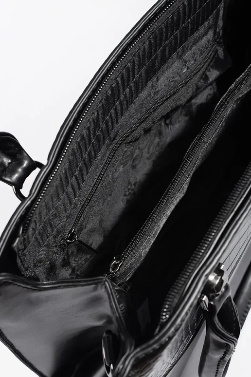 Zwarte schoudertas van gemiddelde...