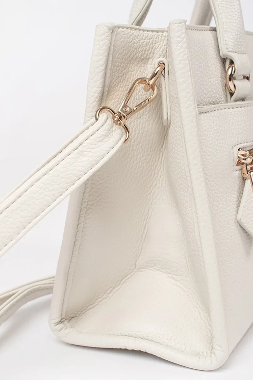 Felle zandkleurige tas met rits