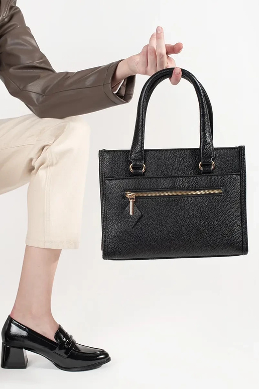 Zwarte tas met rits Zwarte tas met rits