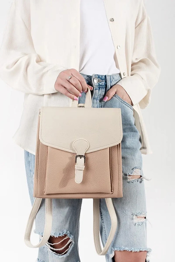 Ivoor kleurige rugzak 2