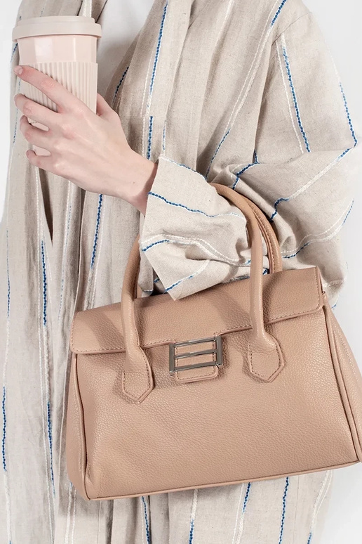 Felgekleurde Dames handtas met hengsels