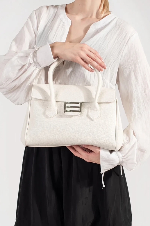 Grijze Dames handtas met hengsels