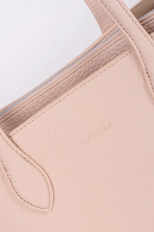 roze handtas shopper van eco-leer