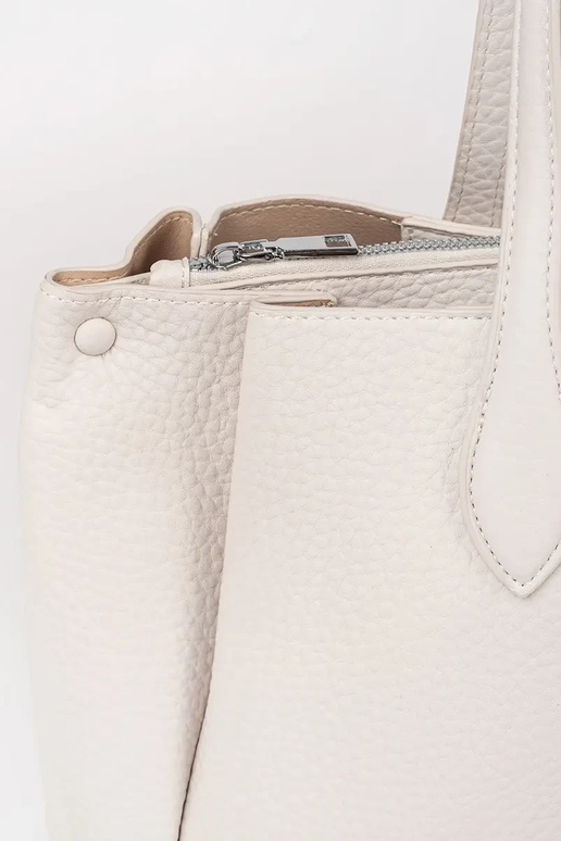 felroze handtas shopper van eco-leer