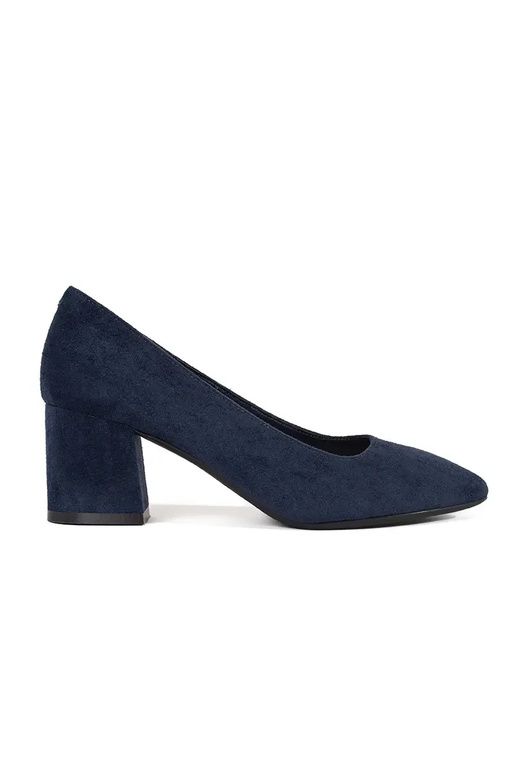 Donkerblauwe suede hakken Sergio Leone