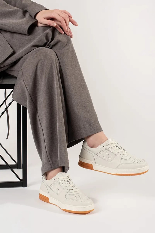 witte Sneakers model schoenen met een...