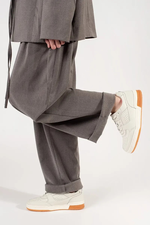 witte Sneakers model schoenen met een...