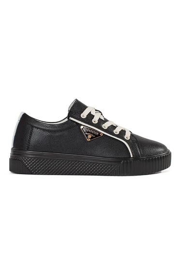 Leren zwarte Sneakers model...