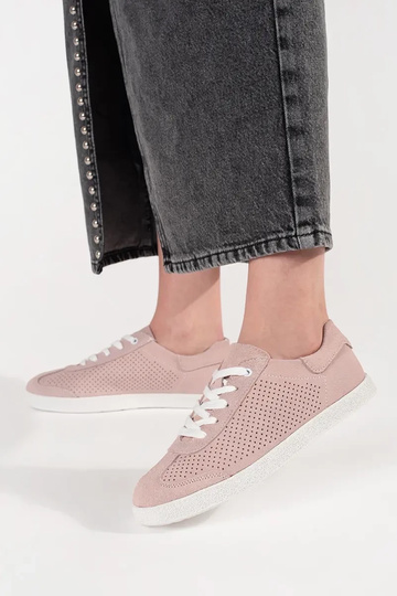 Lichtroze ajour schoenen... 2