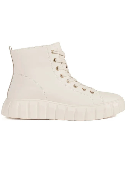 Hoge dameschoenen licht zandkleurig...