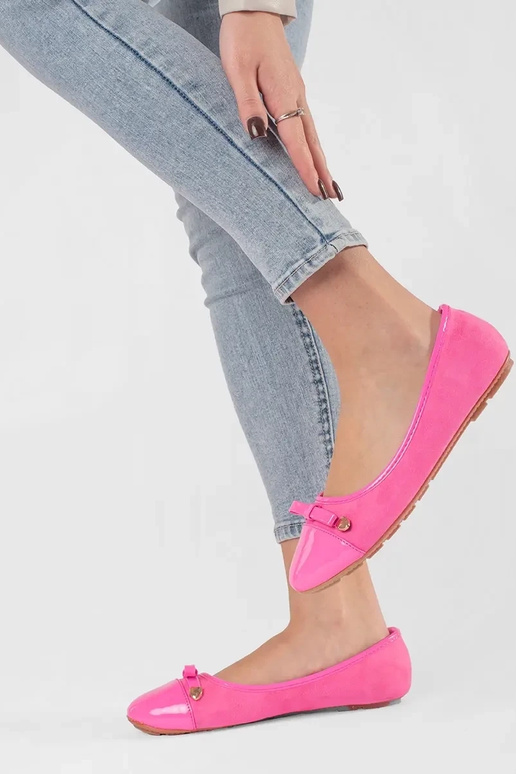 Roze ballerina's van lakleer met...