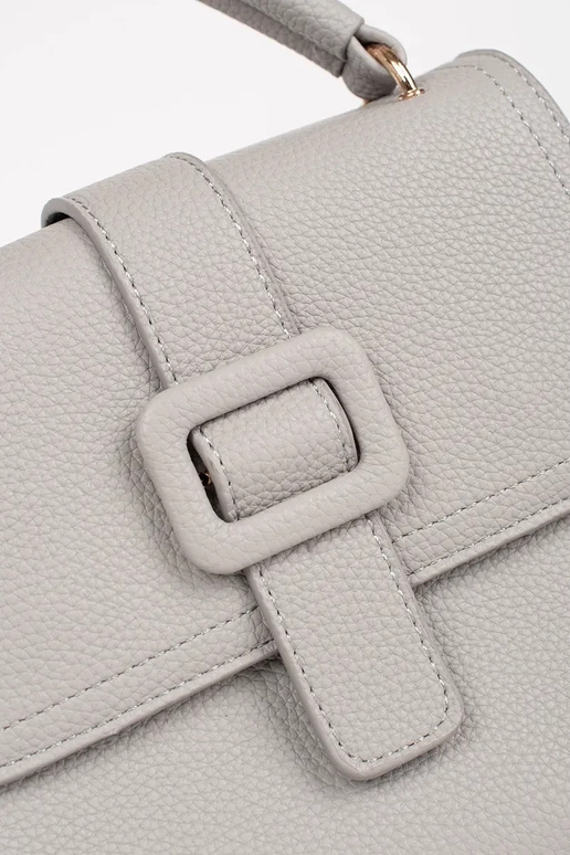 Grijze kleine tas met gouden elementen