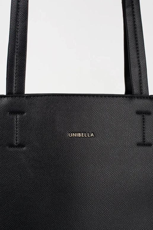 grote zwarte shopper tas met studs