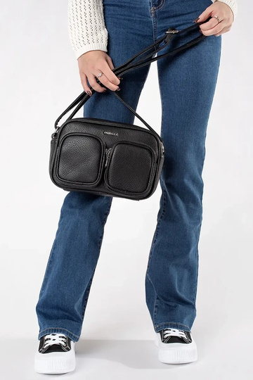 zwarte kleine tas met zakken 2