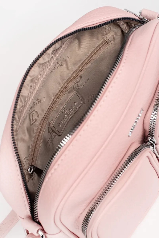 Klein handtasje in roze met zakjes