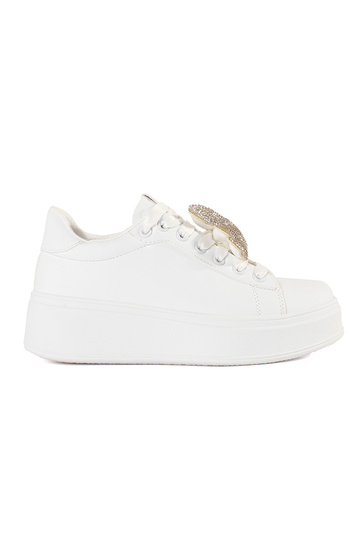 Witte Sneakers model met...