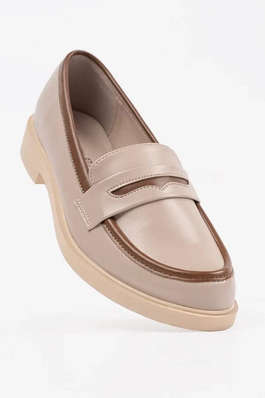 Elegante Dames Mocassins in Zandkleur Elegante Dames Mocassins in Zandkleur