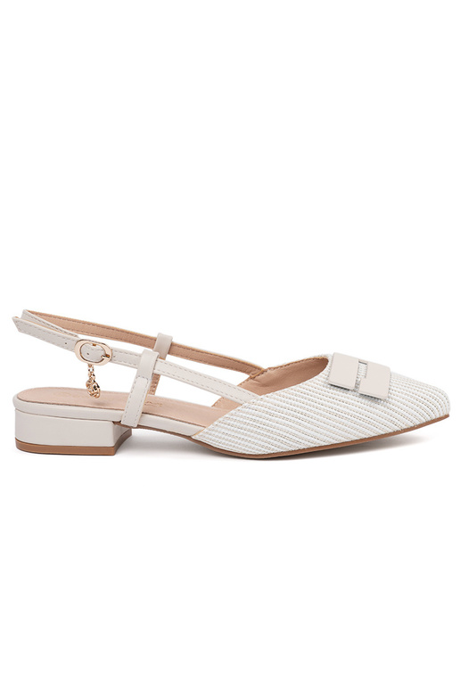 Witte sandalen met open hak