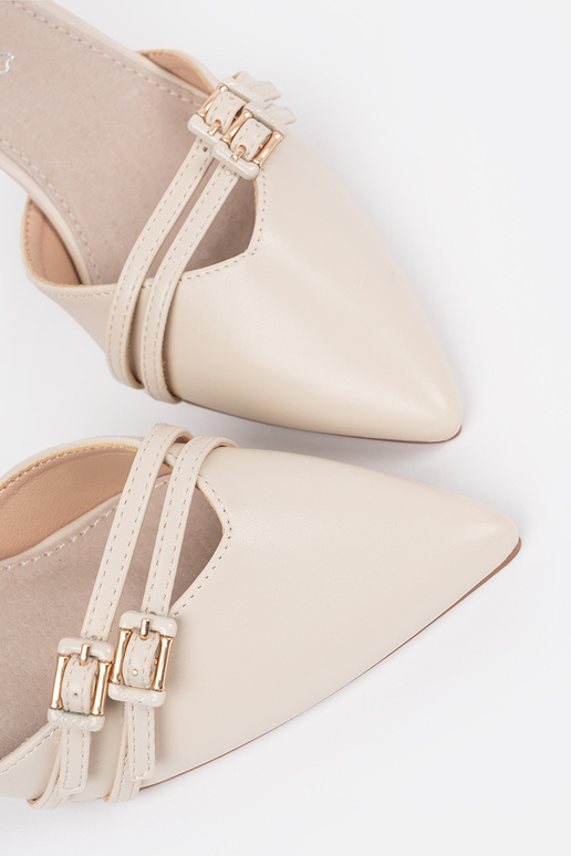 Ivoor kleur hoge hakken