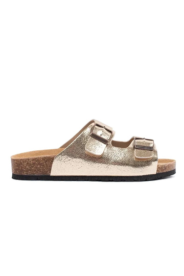 Dames Slippers Goudkleurig...