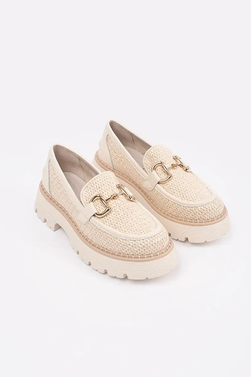 Zandkleurige Mocassins met... 2
