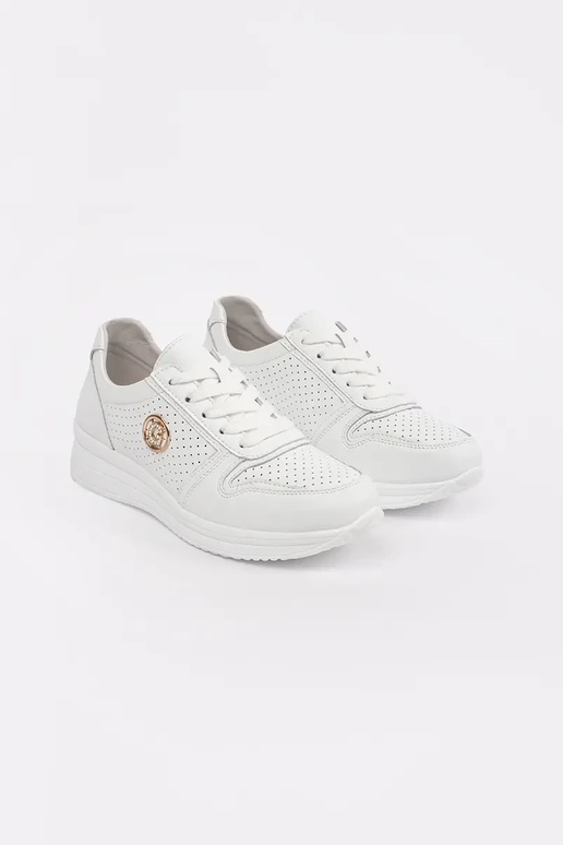witte sneakers van echt leer witte sneakers van echt leer