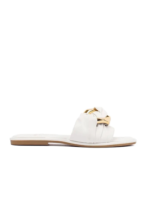 slippers voor vrouwen plat witte kleur slippers voor vrouwen plat witte kleur